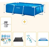 Intex Rechteckiger Frame Pool - 260x160x65 cm - 6-teilig S20824