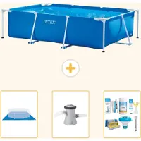 Intex Rechteckiger Frame Pool - 260x160x65 cm - 4-teilig S21252