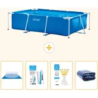 Intex Rechteckiger Frame Pool - 260x160x65 cm - 5-teilig S22345