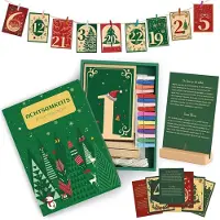 Sonstiges Adventskalender 2024: 24 Achtsamkeitsübungen, Motivationskarten, Holzständer