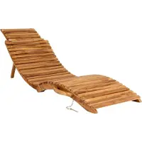 Famanu Sonnenliege - Stilvoll und komfortabel - 160x50x25cm Teakholz