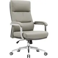 CasaDolce Casa Dolce Bürostuhl WESTORIA, Taupe, 74x72x111-117 cm, drehbar und höhenverstellbar, Kunstleder