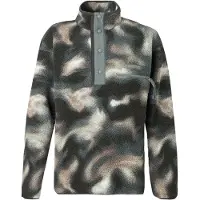Columbia - Fleecepullover mit halbem Druckknopf und Print - Helvetia II Printed Half Snap Fleece Sedona Sage Dyeflow für Herren - Größe M - Grau