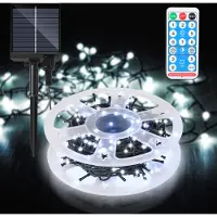 Izrielar LED Solar Lichterkette 80M 800LEDs mit 8 Modi für Innen Garten Party & Weihnachtsdeko Beleuchtung Deko, Kaltweiß