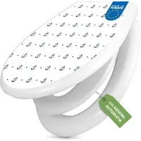 Banjado Familien WC Sitz weiß mit Absenkautomatik und Motiv [Montivname] [TDWK 12560]