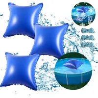 TolleTour 3pcs Poolkissen Pool Winter Luftkissen 122 x 122 x 60 cm, Pool Polster, Luftkissen, Winterkissen für Abdeckplanen Poolabdeckung Winter Überwinterung