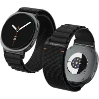 Spigen Stoffarmband, schwarz - Samsung Galaxy Watch 2026/8 46mm/44mm/40mm