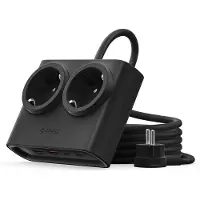 ORICO Listwa zasilająca PDC25 25W 6w1 2x AC + 2x USB-A + 2x USB-C - czarna