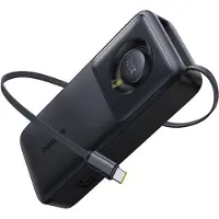 Baseus PPLSC01-20, 20000 mAh, Lithium Polymer (LiPo), Power Delivery, 14,8 V, 65 W, Schwarz