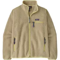 Patagonia - Doppelseitiger Fleece - W's Retro Pile Jkt Weathered Stone für Damen aus Wolle - Größe S - Khaki