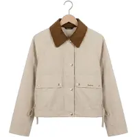 Barbour Damen Jacken Medland Showerproof Jacket - Beige - Größe L