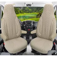BREMER SITZBEZÜGE Wohnmobil Sitzbezüge & Schonbezüge für Hymer B584 B 524 544 B644 E 690 | Passgenaue Vordersitzbezüge | Teilintegriert, Kastenwagen & Alkoven | Sitzbezug Fahrer & Beifahrersitz