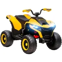 AIYAPLAY ELEKTRO Quad für Kinder 12V Elektro Kinderquad mit 2 Motor, 3-6km/h, Gelb
