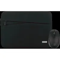 BlueBuilt Premium Laptophülle für Apple MacBook Air 13 Zoll Schwarz + Tradendum Kabellose Bluetooth-Maus