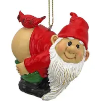 OEM Weihnachtsdekoration - Gartenelf Figur - Loonie Moonie Gnome - Sturer Gartenelefanten - Mondelfen Standbilder - Weihnachtsdekoration