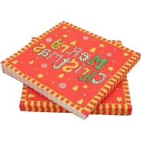 OEM Papieren Cocktail-Servetten - 40 Stück - Dekoration für Feier und Fest - Weihnachts- und Geburtstagsdekoration - Papier-Servetten für den Urlaub und das Abendessen.