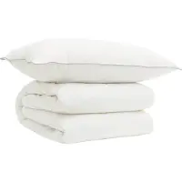 vidaXL Bettdecke und Kissen Set 2 stk. 155x200 cm 4 Jahreszeiten Wolle
