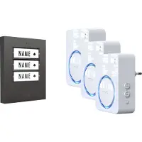 M-E Modern-Electronics m-e 100169 Funkklingel Komplett-Set beleuchtet, klangaktiv, m