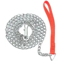 Typecat 1,6 m Heavy Duty Metall Kette Hund Puppy Walking Blei Leine Clip Rot Griff