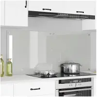 vidaXL Küchenrückwand 2 stk. Transparent 70 x 60 cm Gehärtetes Glas