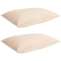 vidaXL Bettwäsche-Set 2 stk. 260 x 240 cm Für alle Jahreszeiten Beige