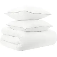 vidaXL Bettwäsche-Set 3 stk. 240 x 220 cm Für alle Jahreszeiten Bambus