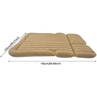 StarTech.com Aufblasbare SUV-Auto-Luftmatratze - 300 kg Tragfähigkeit - Beflocktes PVC - 12-V-Pumpe - Beige - Für Camping und Autoreisen
