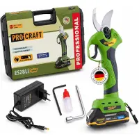 Procraft ES28Li Akku Astschere 20 V Brushless + 1x Akku 2,0 Ah + Ladegerät + Koffer