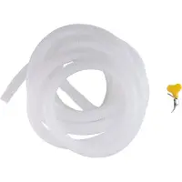 Typecat Ablaufschlauch für Luftentfeuchter, 13 Fuß flexibler Schlauch mit zuschneidbarem Gummiadapter und Anschlussklemme, Ersatz