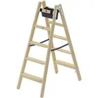 Hailo Holzleiter Master H80 2x5 Stufen ergonomisch
