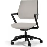 Assmann Ergonomischer Bürostuhl Asolo mit Polsterrücken Weiß, 59,5x56,3x97,5cm