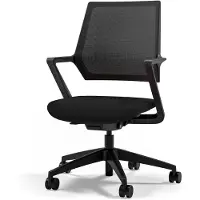 Assmann Ergonomischer Bürostuhl Asolo mit Netzrücken Schwarz, 59,5x56,3x97,5cm