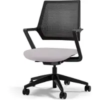 Assmann Ergonomischer Bürostuhl Asolo mit Netzrücken Hellgrau, 59,5x56,3x97,5cm