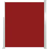 vidaXL Ausziehbare Seitenmarkise 160x500 cm Rot