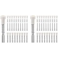 ISTOVO 60er-Packung Fliegengitter-Kolbenriegel, Ersatz-Kolbenstift-Set für Fliegengitter, 5/32 X 1-1/2 Zoll für 3/4-Zoll-Fliegengitterrahmen