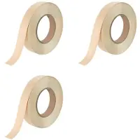 ISTOVO 3X Birkenkantenband, 3/4 Zoll X 50 Fuß Holzfurnierrolle Vorgeklebt, Flexibles Kantenband für Heimwerker- und Professionelle Projekte