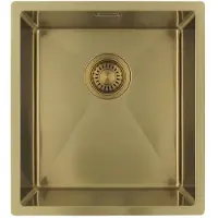 Pure.Sink Küchenspüle 36x40 cm Gold Unterbau, Flachbau, Aufbau PLX3640-60