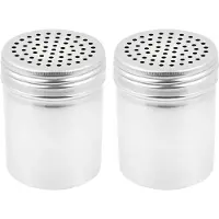 Torribaly (2er-Set) Dredge Shaker 10 oz, Edelstahl Gewürzstreuer Backen/Kochen