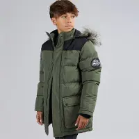 Bench Jungen - Propp Wattierter Parka-Mantel - Khaki