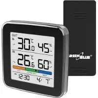 Greenblue Funk-Wetterstation, Temperatur + Luftfeuchtigkeit IN/OUT GB169 B