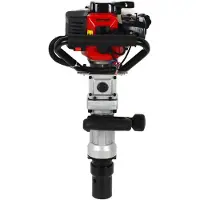 StarTech.com Tragbare Benzin Pfostenramme - Jh-55 2-Takt Pfahlramme - 32,6cc 0,9kW - 1200–2200 Schläge/Min - Handzugstarter - Rot/Schwarz