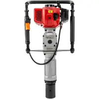 StarTech.com Benzin Pfahlramme - 52cc 2-Takt Pfostentreiber - 1900W - 25–45J Schlagenergie - 800–2800 Schläge/min - Aufsätze 55/70 mm - Rot