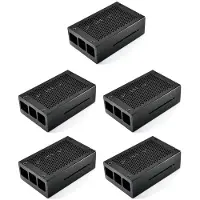 Typecat 5X für Raspberry Pi 3 Modell B + Gehäuse Aluminium Gehäuse Kompatibel mit Raspberry Pi 3 B (Schwarz)