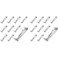 Typecat 12,7 cm, 20er-Pack Dachrinnenaufhänger, mit Vormontierter Schraube, Aluminium-Dachrinnenhalterungen Zur Reparatur Durchhängender Regenrinnen