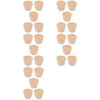 Torribaly 25 Stück Geflochtene Körbe Ohne Griffe für Party Geschenke, Handwerk Dekoration, Geeignet für Verschiedene Anlässe (7,5 X 6 cm)
