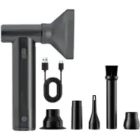 Jojomino Akku-Blasgerät mit Staubsaugerfunktion, 130.000 U/Min, 8.000 MAh Akku, Wiederaufladbar, Kabellos, 200 G Leistung, für Computertastaturen