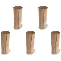 Torribaly 5X Jute Deckchen Roll-30CMx275Cm. No-Fray Anti-Rutsch-Decke mit -Design. Jute-Stoff-Rollen Eignen Sich für Hochzeiten, Tischläufer, Dekoration und