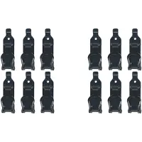 Typecat 12-Teilige Schaufelhalterung für Dachträger, Metall-Wandmontagesatz, Schaufelhalter-Klemmen-Wandmontagesatz, Autozubehör