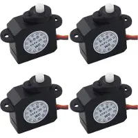 Torribaly 4 Stück Neuer 2,1-G--Mikro-Servo 180-Grad-Drehung DM-S0020 2-G-Kunststoff--Servomotor 4,8 V-6 V