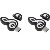 Torribaly 2X Cartoon Speicher Stick Musik Notes Symbol USB 2.0 Speicher Externer USB Flash Laufwerk Memory Stick 16G